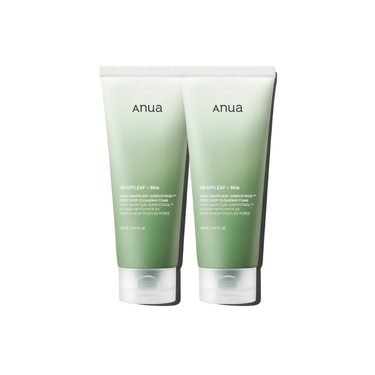 2 for 1 Anua Heartleaf + BHA Quercetinol Pore Deep Cleansing Foam - 150 ml